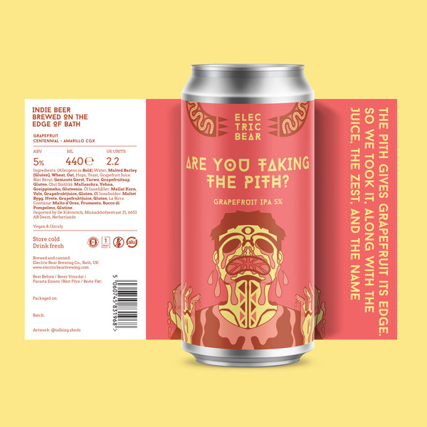 Electric Bear Brewing Co | Are You Taking The Pith? | Grapefruit IPA | 5%