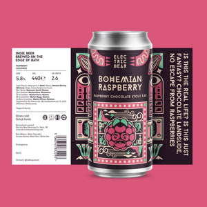 Electric Bear Brewing Co | Bohemian Raspberry | Raspberry Chocolate Stout | 6.5%