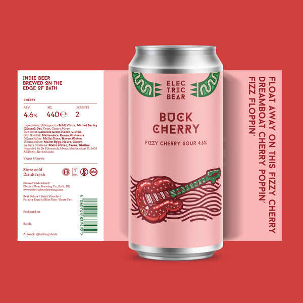 Electric Bear Brewing Co | Buck Cherry | Fizzy Cherry Sour | 4.6%