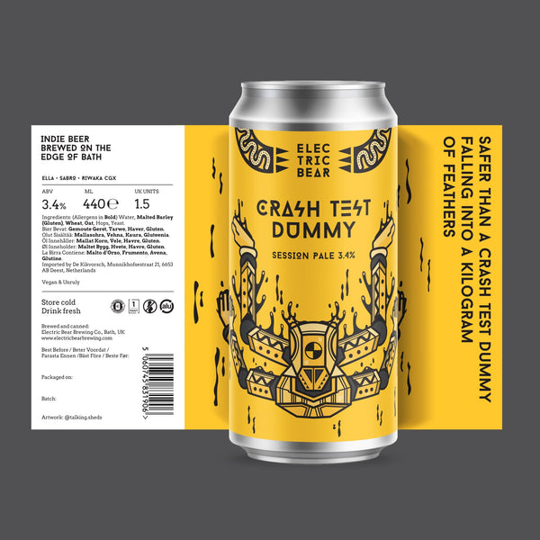 Electric Bear Brewing Co | Crash Test Dummy | Session Pale | 3.4%