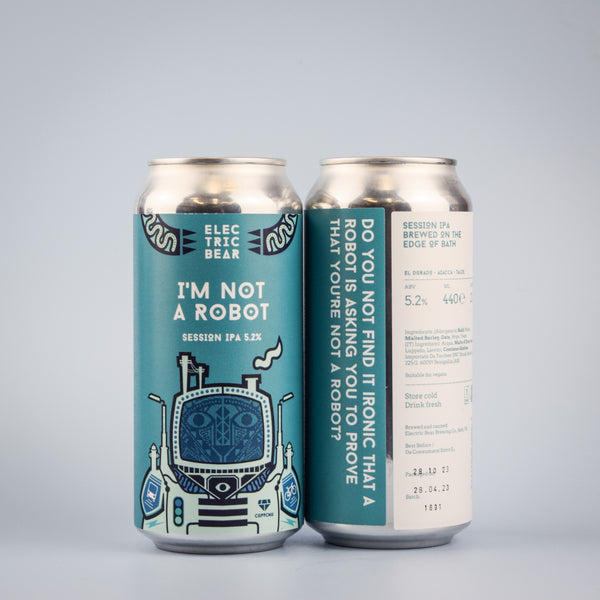 Electric Bear Brewing Co | I'm Not A Robot, 5.2% Session IPA