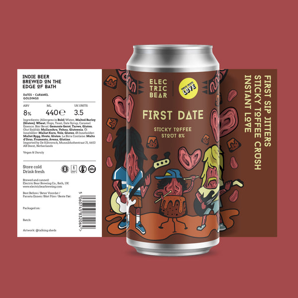 Electric Bear Brewing Co | First Date | Sticky Toffee Stout | 8%