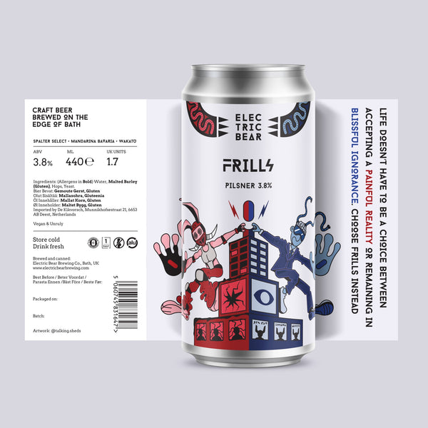 Electric Bear Brewing Co | Frills | Pilsner | 3.8%