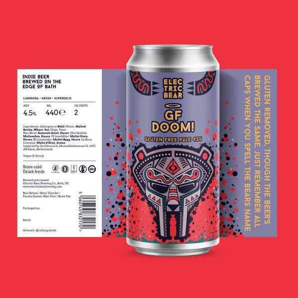 Electric Bear Brewing Co | GF Doom | Gluten Free Pale | 4.5%