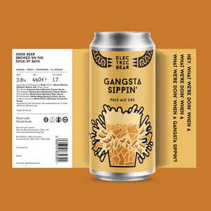 Electric Bear Brewing Co | Gangsta Sippin' | Pale Ale | 3.8%