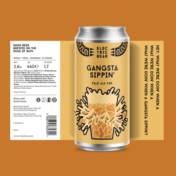 Electric Bear Brewing Co | Gangsta Sippin' | Pale Ale | 3.8%