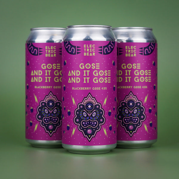 Electric Bear Brewing Co | Gose And It Gose And It Gose | Blackberry Gose | 4.5%