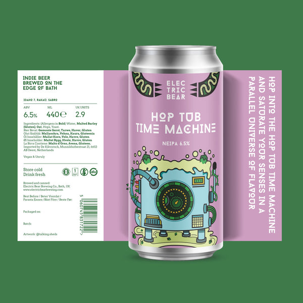 Electric Bear Brewing Co | Hop Tub Time Machine |  6.5% NEIPA