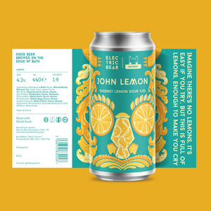 Electric Bear Brewing Co | John Lemon | Sherbet Lemon Sour | 4.3%