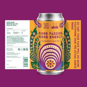 Electric Bear Brewing Co | More Passion, More Energy| Passionfruit Sour | 4.5%