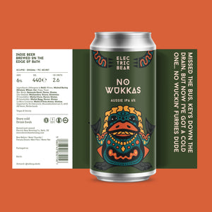 Electric Bear Brewing Co | No Wukkas | Aussie IPA | 6%