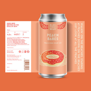 Electric Bear Brewing Co | Peach Babes | Peach Ring Sour | 4.6%