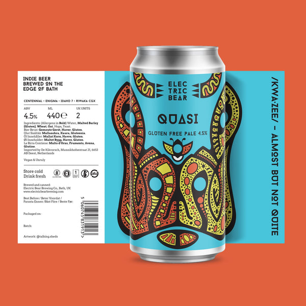 Electric Bear Brewing Co | Quasi | Gluten Free Pale | 4.5%