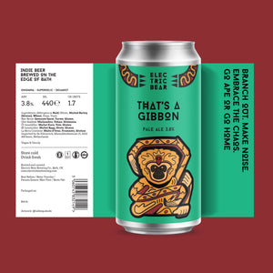 Electric Bear Brewing Co | That's A Gibbon | Pale Ale | 3.8%
