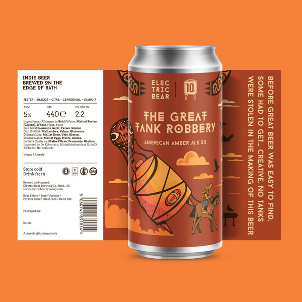 Electric Bear Brewing Co | The Great Tank Robbery | American Amber Ale | 5%