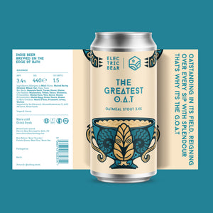 Electric Bear Brewing Co | The Greatest O.A.T | Oatmeal Stout | 3.4% 