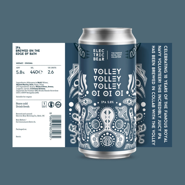 Electric Bear Brewing Co | Volley Volley Volley, Oi Oi Oi - 5.8% IPA