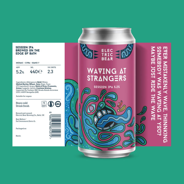 Electric Bear Brewing Co | Waving At Strangers- 5.2% Session IPA
