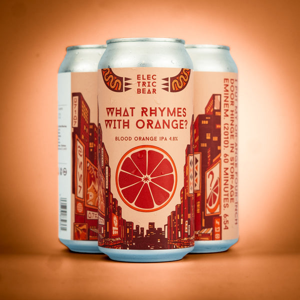 Electric Bear Brewing Co | What Rhymes With Orange? | Blood Orange IPA | 4.8%