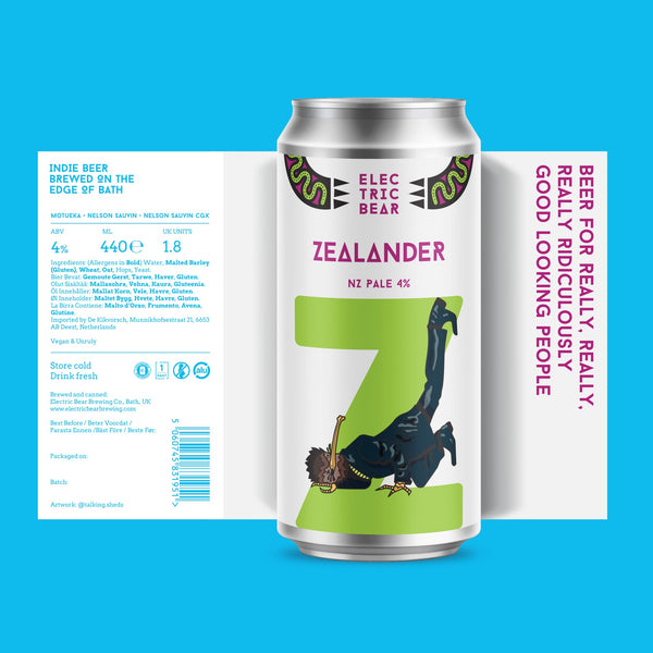 Electric Bear Brewing Co | Zealander | NZ Pale | 4%